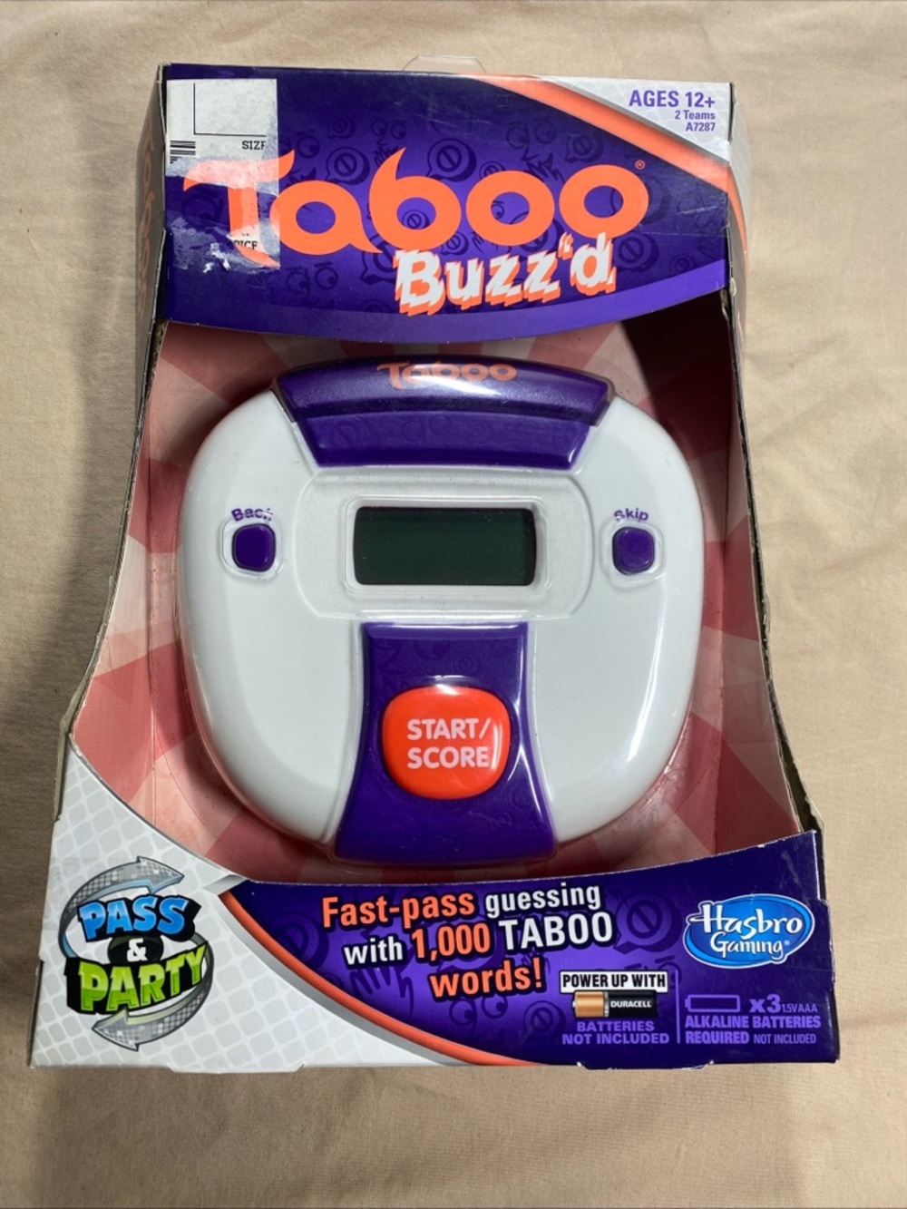 Hasbro Taboo Buzz'd Electronic Game - NEW